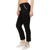 Diaz - 100% Cotton Black Womens Running Trackpants ( Pack of 1 ) - None