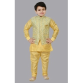 J D Creation - Kurta,Pajama & Waistcoat Set for Boys - None