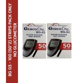 Dr. Morepen 100 Sugar Test Strips for BG-03 Glucometer Expiry March 2024 ( Strips Pack only)