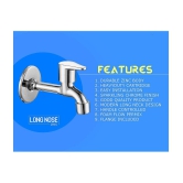 Cossimo Stainless Steel Vignet Long Bib Tap (Pack of 4) Steel Bathroom Tap (Bib Cock)