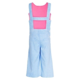 Naughty Ninos - Blue Cotton Girls Dungarees ( Pack of 1 ) - None