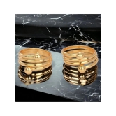 AanyaCentric Gold Toe Rings ( Pack of 1 ) - Gold