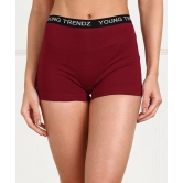 Young trendz Women Boy Short Maroon Panty-L / Maroon