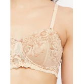 Clovia Pack of 1 Lace Heavily Padded Womens Balconette Bra ( Beige ) - None