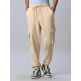 Double Pocket Solid Beige Loose fit Cargo-S / Beige