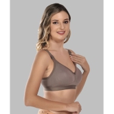 Elina Pack of 1 Cotton Non Padded Womens T-Shirt Bra ( Brown ) - None