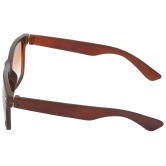 Hrinkar Brown Rectangular Sunglasses Styles Brown Frame Glasses for Men & Women - HRS19