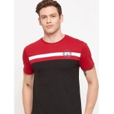 Lycos Cotton Blend Regular Fit Colorblock Half Sleeves Mens T-Shirt - Black ( Pack of 1 ) - None