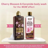 WOW Skin Science Japanese Cherry Blossom Foaming Body Wash - No Parabens, Sulphate, Silicones & Color - 250mL