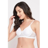 Clovia Pack of 1 Cotton Womens T-Shirt Bra ( White ) BR1280P18 - None