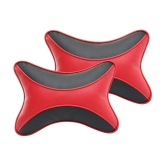 Auto Hub Neck Cushions Set of 2 Black