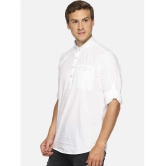 Springberry - Shirt Style 100 percent Cotton White Mens Kurta ( Pack of 1 ) - None