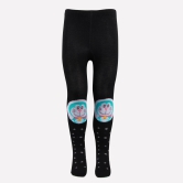 Doraemon Printed Knitted Tights For Baby Girls & Baby Boys - Black Black 0-1 Years