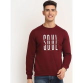 Rodamo Men Maroon Printed Sweatshirt