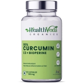 Health Veda Organics Curcumin C3 + Bioperine Supplements for Joint & Muscle Health, 60 Veg Capsules