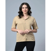 clafoutis Beige Lycra Regular Fit Womens T-Shirt ( Pack of 1 ) - None