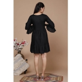 JC4U - Black Rayon Womens Fit & Flare Dress ( Pack of 1 ) - None