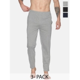 Dollar Multicolor Cotton Blend Mens Trackpants ( Pack of 3 ) - None