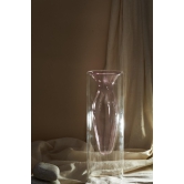 GLASS VASE MID PINKY HOLLOW