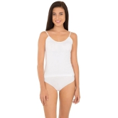 Jockey 1487 Women's Super Combed Cotton Rib Camisole with Adjustable Straps - White - None