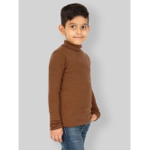 YHA - Brown Woollen Blend Boys Pullover Sweaters ( Pack of 1 ) - None