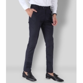 SREY - Dark Blue Polycotton Slim - Fit Men''s Formal Pants ( Pack of 2 ) - None