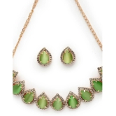 Sukkhi Green Alloy Necklace Set ( Pack of 1 ) - Green