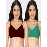 IN CARE LINGERIE - Multicolor Cotton Non Padded Women's T-Shirt Bra ( Pack of 2 ) - None