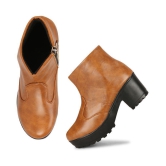 Commander Tan Ankle Length Chukka Boots - None