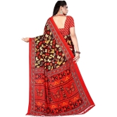 LEELAVATI - Red Crepe Saree With Blouse Piece ( Pack of 1 ) - Red