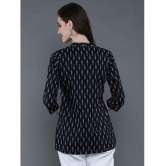 Antaran Cotton Printed A-line Women''s Kurti - Black ( Pack of 1 ) - None