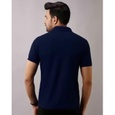 SKYRISE - Navy Cotton Blend Slim Fit Men's Polo T Shirt ( Pack of 1 ) - None