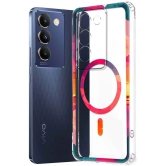 NBOX Multicolor Printed Back Cover Silicon Compatible For Vivo Y200e 5G ( Pack of 1 )