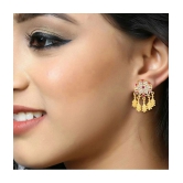 VIVASTRI Golden Chandbalis Earrings ( Pack of 1 ) - Golden