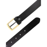 Loopa - Black 100% Leather Mens Formal Belt ( Pack of 1 ) - None