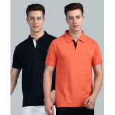 Lux Cozi - Pink Cotton Regular Fit Mens Polo T Shirt ( Pack of 2 ) - None