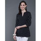 Antaran Cotton Printed A-line Women''s Kurti - Black ( Pack of 1 ) - None