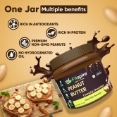 Fitspire Fit 100% Roasted Peanuts Butter Delicious Choco Cookie Crunch Flavor for Kids & Adults - 340gm