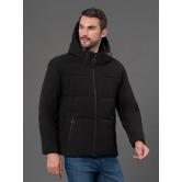 RedTape Hooded Jacket for Men | Padded & Detachable Hood | Enhanced Comfort