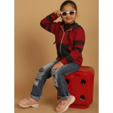 MINI & MING Girls Colourblocked Hooded Sweatshirt