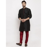 Banity Bey Men's Dupion Silk Regular Fit Kurta Pajama Set | Mens Kurta Pyjama Set  for Men