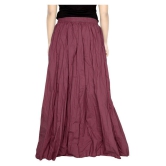 Sttoffa Cotton Broomstick Skirt - Maroon - 50