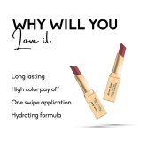 Seven Seas Long Lasting | Matte Finish | Longwear | Matte With You Lipstick (Maroon 3.5g)