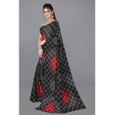 Sherine - Black Georgette Saree Without Blouse Piece ( Pack of 1 ) - Black