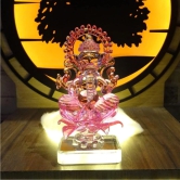 THE ALLCHEMY Glass Ganesha, Gifting Ganesha Statue (Red)