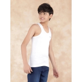 Pack of 4 Dollar Cotton Solid Boys Vest ( White ) MLHVE-01-K-WHT-PO4 - None