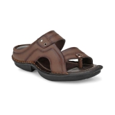 softio Brown Flip Flops - 8