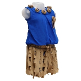 Zadums Girls Top & Shorts Dress, Blue - 6-7 Years