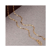 Gilher Daily Wear Gold Plated 24 Inch Long Chain For Women And Girls - Golden