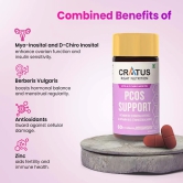 Cratus Right Nutrition - PCOS Tablets | Hormonal Balancing and Fertility Support | Designed for Effective PCOS Management | Helps Regulate Menstrual Cycles and Boost Metabolic Health | 120 Tablets